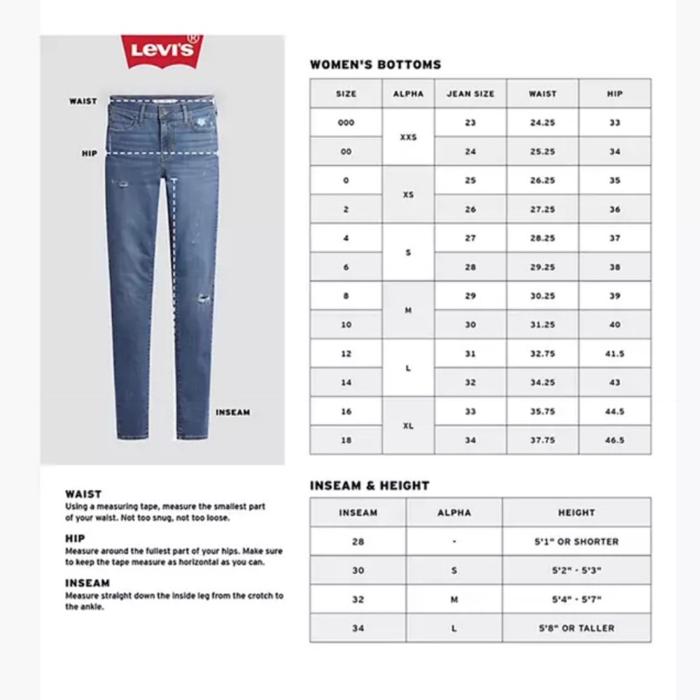 Levi’s 724 high rise slim straight jeans - Picture 9 of 9
